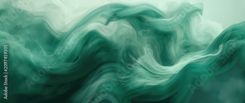 Abstract Turquoise Waves wi...