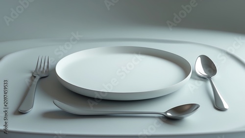 Simple dinner table setting...