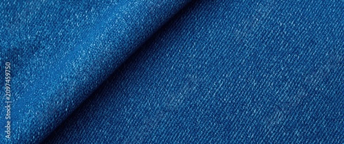 Blue denim fabric texture c...