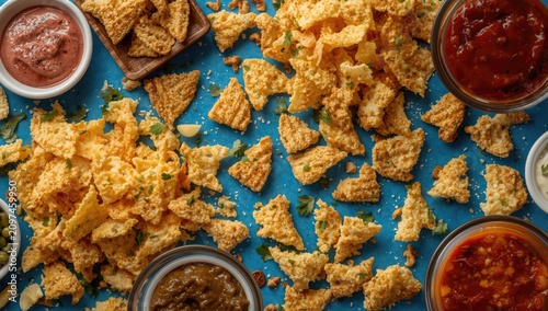 Crispy tortilla chips with ...