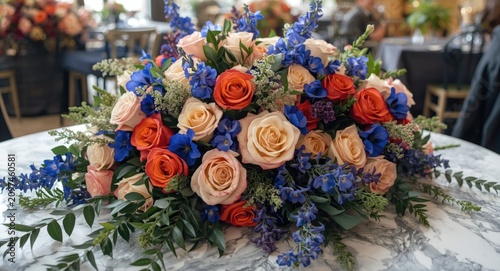 Vibrant Floral Centerpiece ...