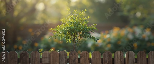 Young Tree Growing Between ...
