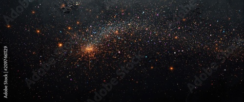 Colorful cosmic star field ...