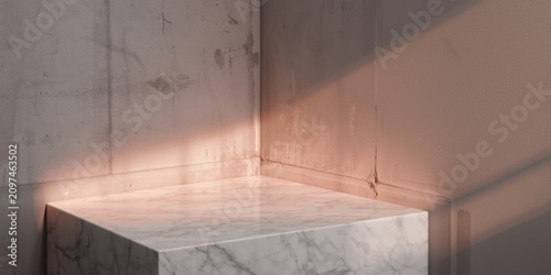 Marble Surface in Sunlit Co...
