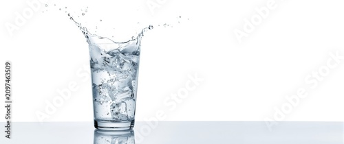 Splashing Water in a Glass ...