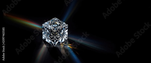Crystal Cube Reflecting Lig...