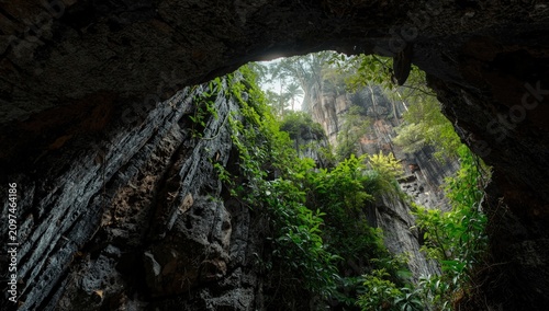 View of lush greenery from ...