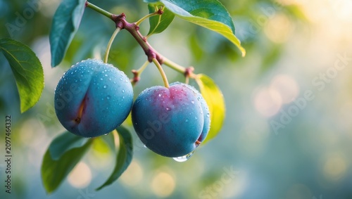 Beautiful pair of plums on ...