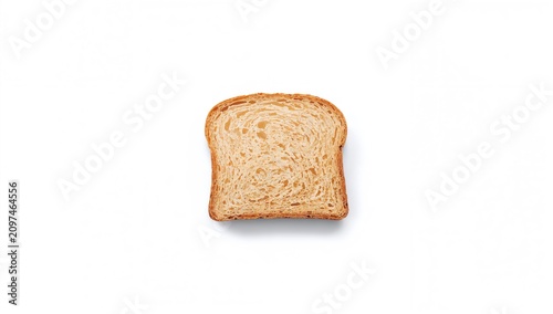 Plain Slice of Bread Isolat...