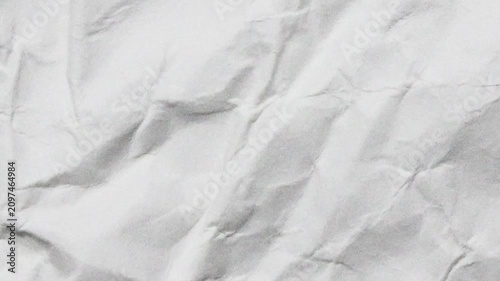 Seamless Crumpled White Paper left to right horizonta Animation
