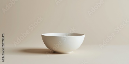 White Ceramic Bowl Isolated...