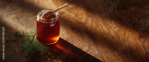 Honey Jar with Wooden Dippe...