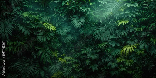 Lush Green Tropical Foliage...