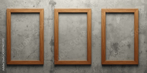 Empty Wooden Picture Frames...
