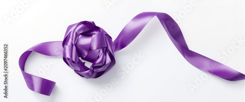 Purple Gift Bow with Ribbon...