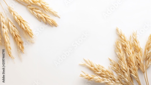 Dried Wheat Stalks Arranged...