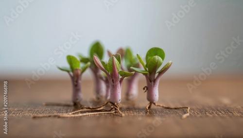Microgreens Sprouting on Wo...