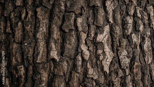 Textured Tree Bark Close-Up...