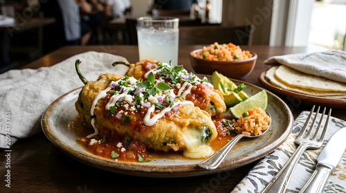 Delicious homemade Mexican tamales wrapped with fresh ingredients on a plate indoors