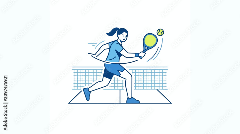 Fototapeta premium someone playing padel