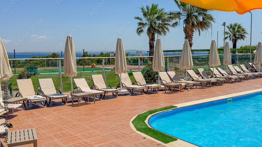 Fototapeta premium Swimming pool in the hotel