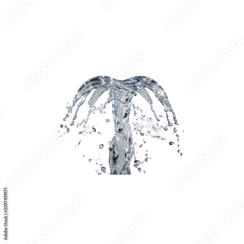 Vertical Water Fountain Splash