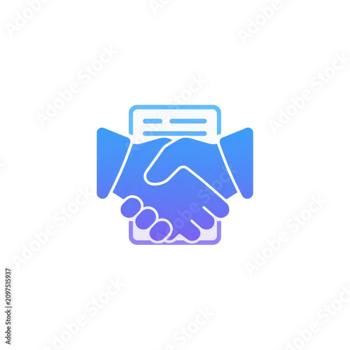 Handshake Business Deal Icon Vector Design