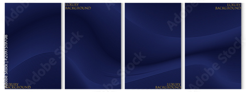 Konstfotografi Premium background design with diagonal dark blue line pattern