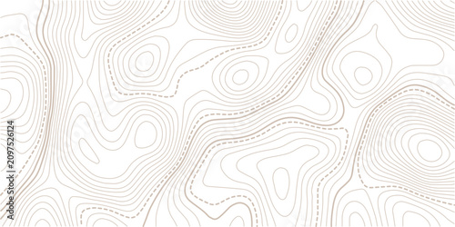  Topography and geography map grid.Abstract Contour Topographic Line Pattern in Black and White, Elevation map. Topographic background.Vector banner.