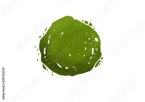 Naklejka matcha powder illustration