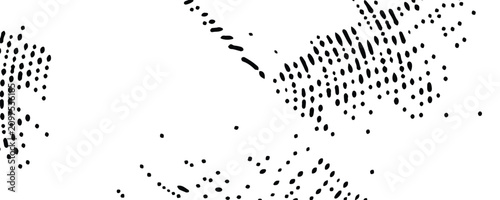 Canvastavla Grange halftone texture of black and white dots