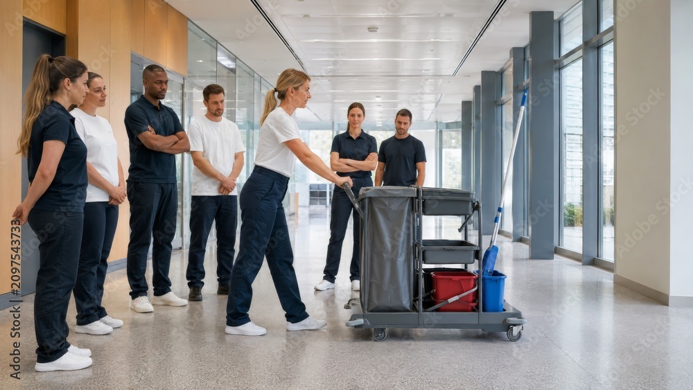 Fototapeta premium Workplace Posture and Manual Handling Training