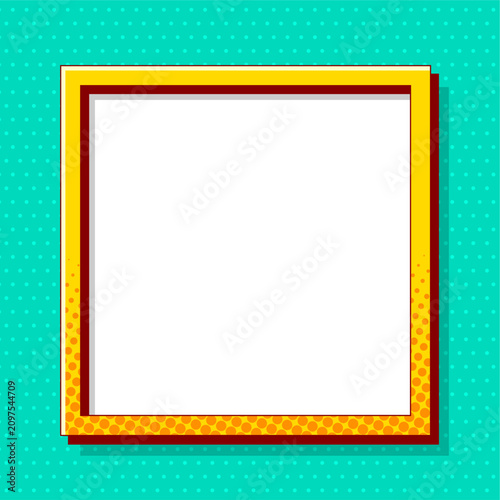Comic frame colorful background in pop art style