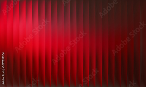 Vector Colorful Blurred Red Gradient background. Ribbed glass texture. Pastel Gradient bg. Glossy Ripple Stripes