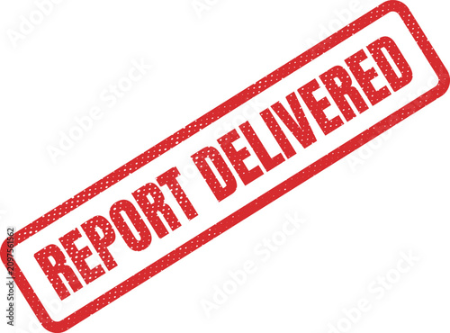 Fotografía Important report document successfully delivered to recipient signifying complet
