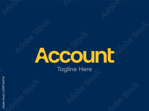 Wordmark Creative Account Profile User Person People Office Vector Logo Design Illustration