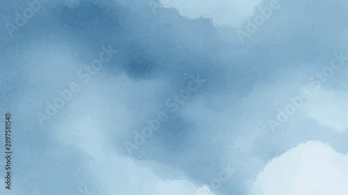Cuadro en lienzo Abstract Blue Sky Background with Soft White Clouds Bright Cloudscape Natural Summer Atmosphere and Clear Weather Texture for Peaceful Nature Wallpaper Design