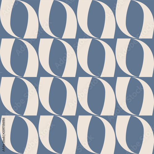 Seamless vector geometric pattern. Retro print for fabric cover background