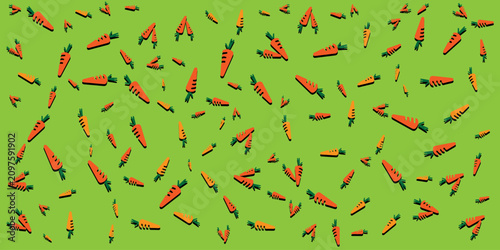 Art & Illustration, carrots seamless pattern for background.