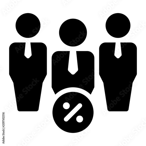 partnership glyph icon