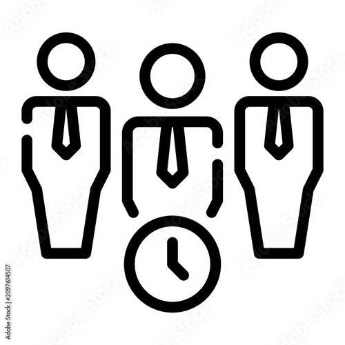 partnership line icon