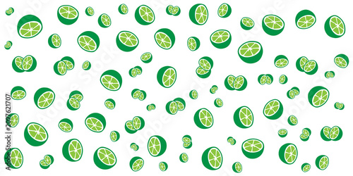 green lime seamless pattern with transparency background.