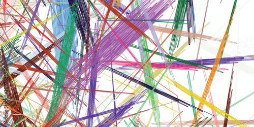 Cuadro en lienzo abstract colorful chaotic lines dynamic background vibrant energy artistic desig