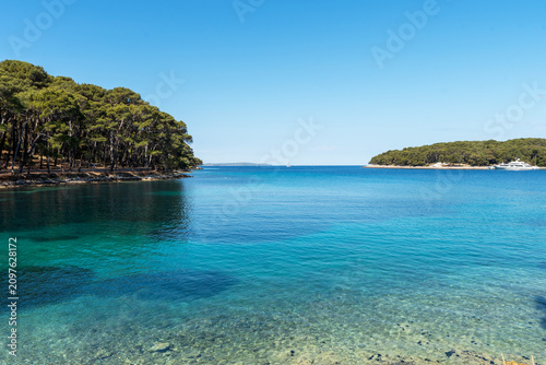 The sea off the island of Cres, Croatia.