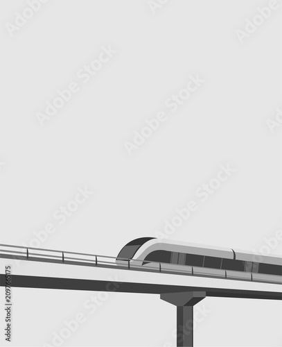 Metro Illustration vector / dubai city metro vector