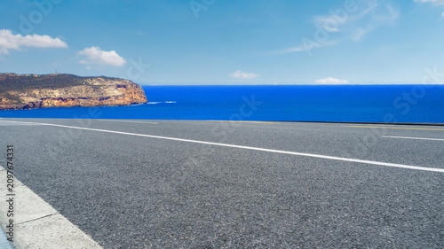 road beach landscape nature outdoor highway sea