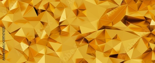 Shiny golden geometric back...