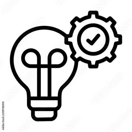 knowledge management icon line