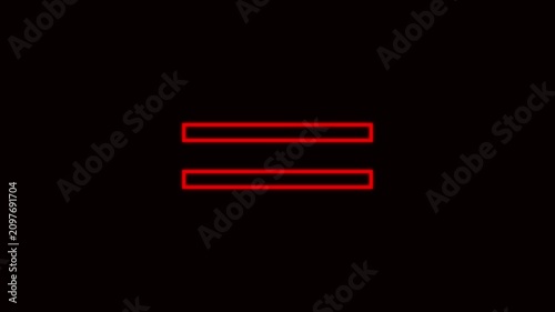 Emergency Lockdown Active Red Flashing Warning Sign Animation for Cyber Security Alert HUD Interface Motion Graphic