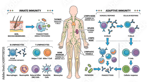 Foto Human Immune System: Innate and Adaptive Immunity Explained